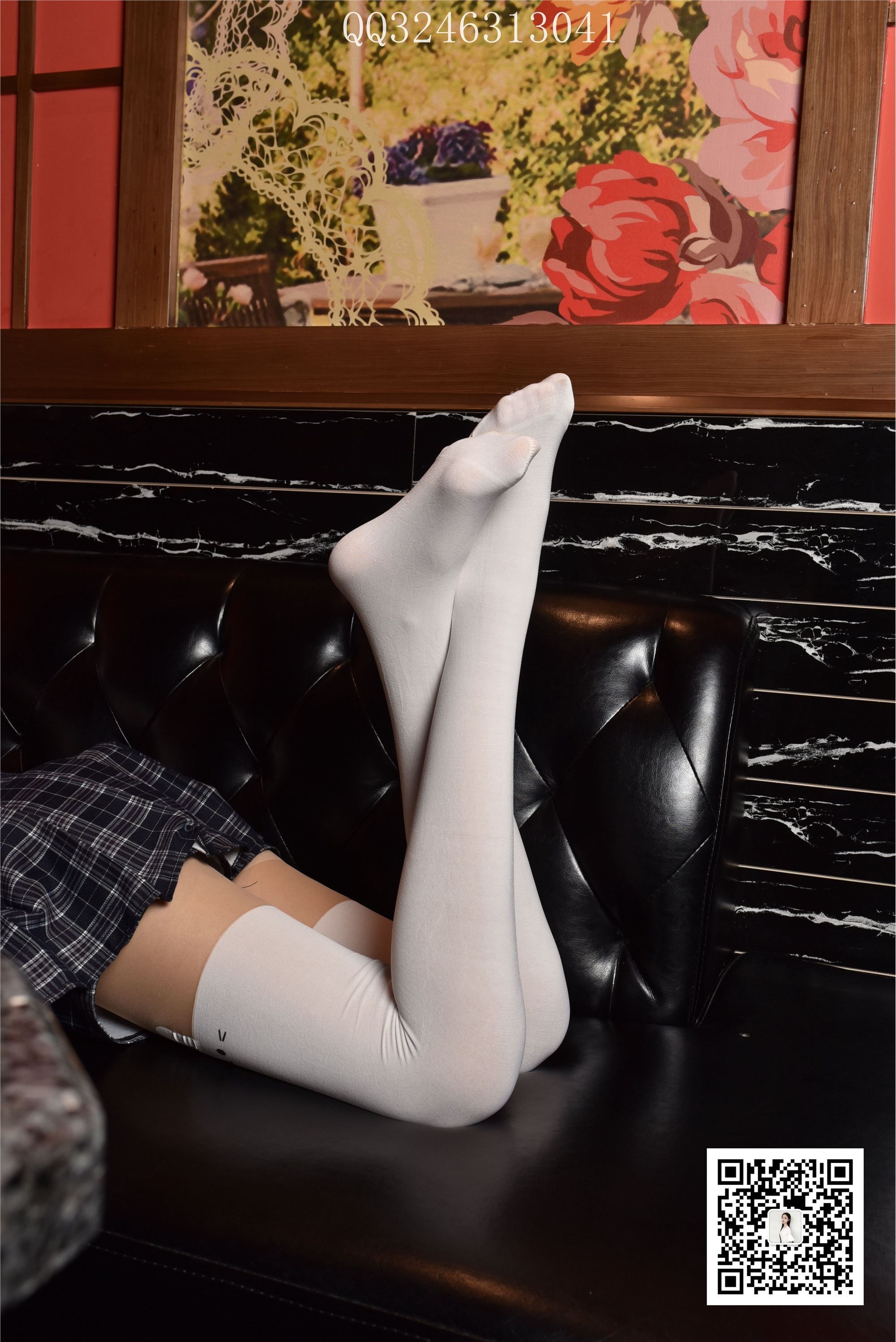 大生模拍 No.088 可爱拼接裤袜